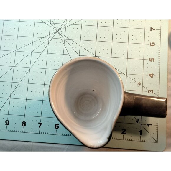 Stoneware Pitcher Cup Handle Pour Spout Yuzamashi Terracotta Stamped S P Rustic - Picture 7 of 9